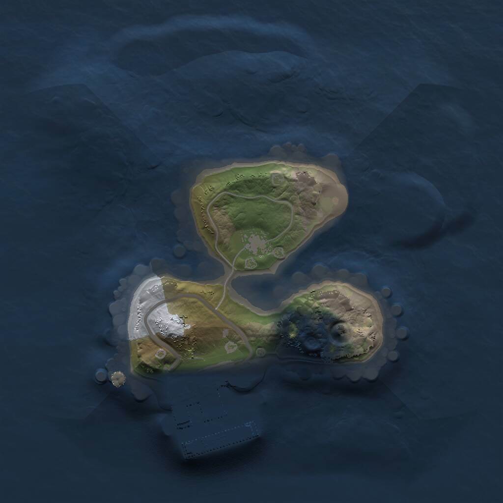 Rust Map: Procedural Map, Size: 1350, Seed: 2515508, 2 Monuments