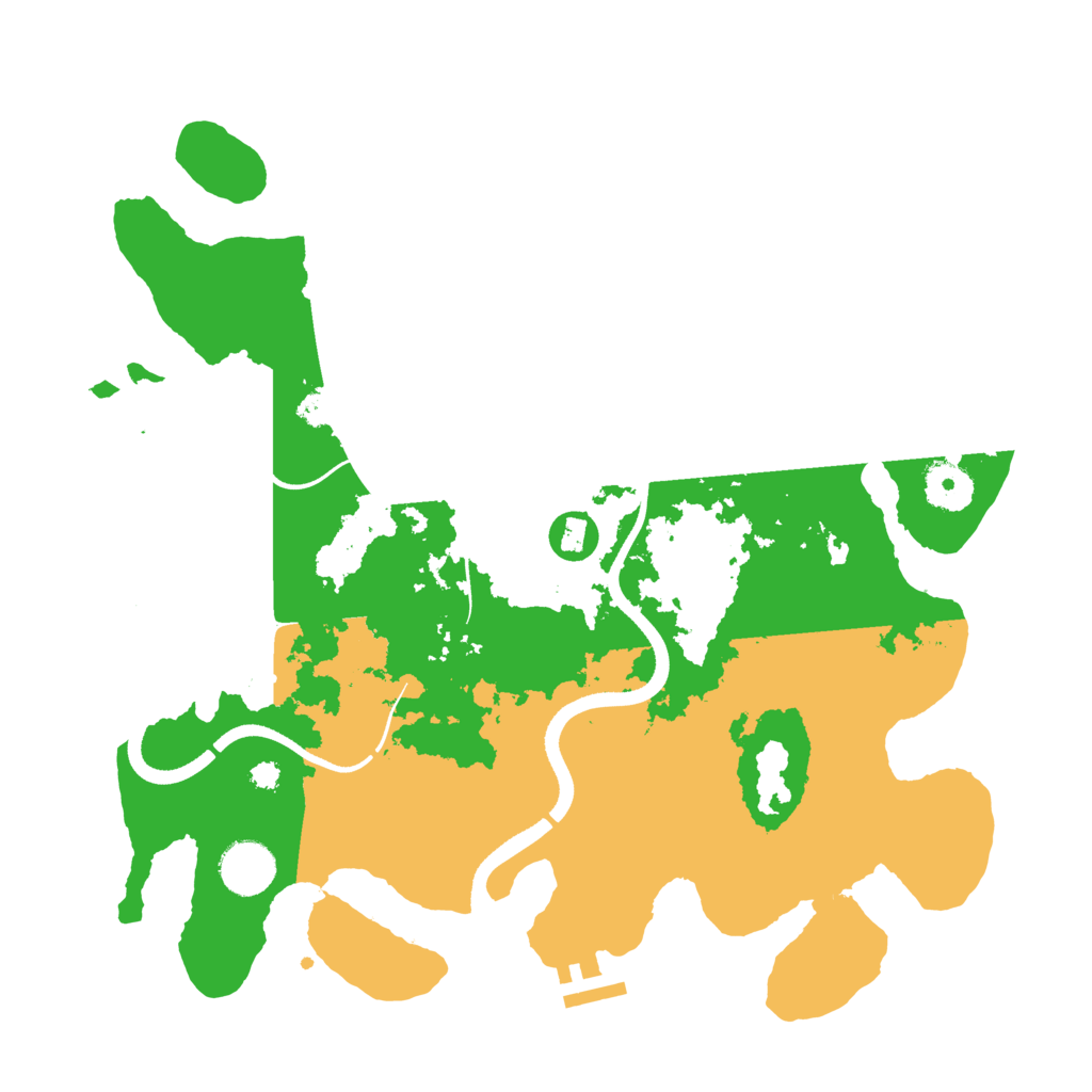 Biome Rust Map: Procedural Map, Size: 3500, Seed: 79136172