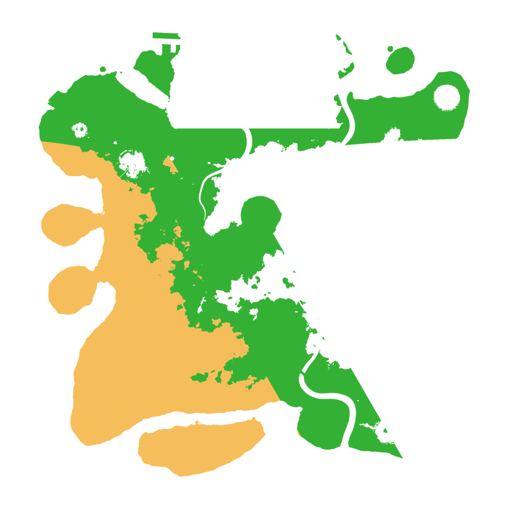 Biome Rust Map: Procedural Map, Size: 3500, Seed: 8812