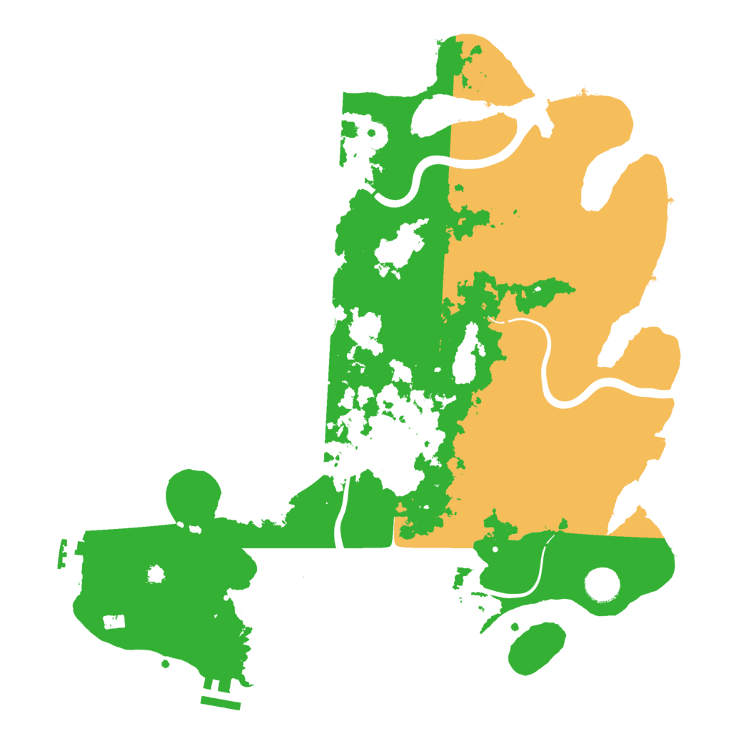 Biome Rust Map: Procedural Map, Size: 3700, Seed: 1408853482