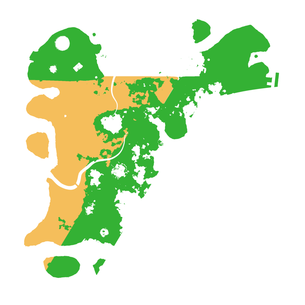 Biome Rust Map: Procedural Map, Size: 3700, Seed: 279720328