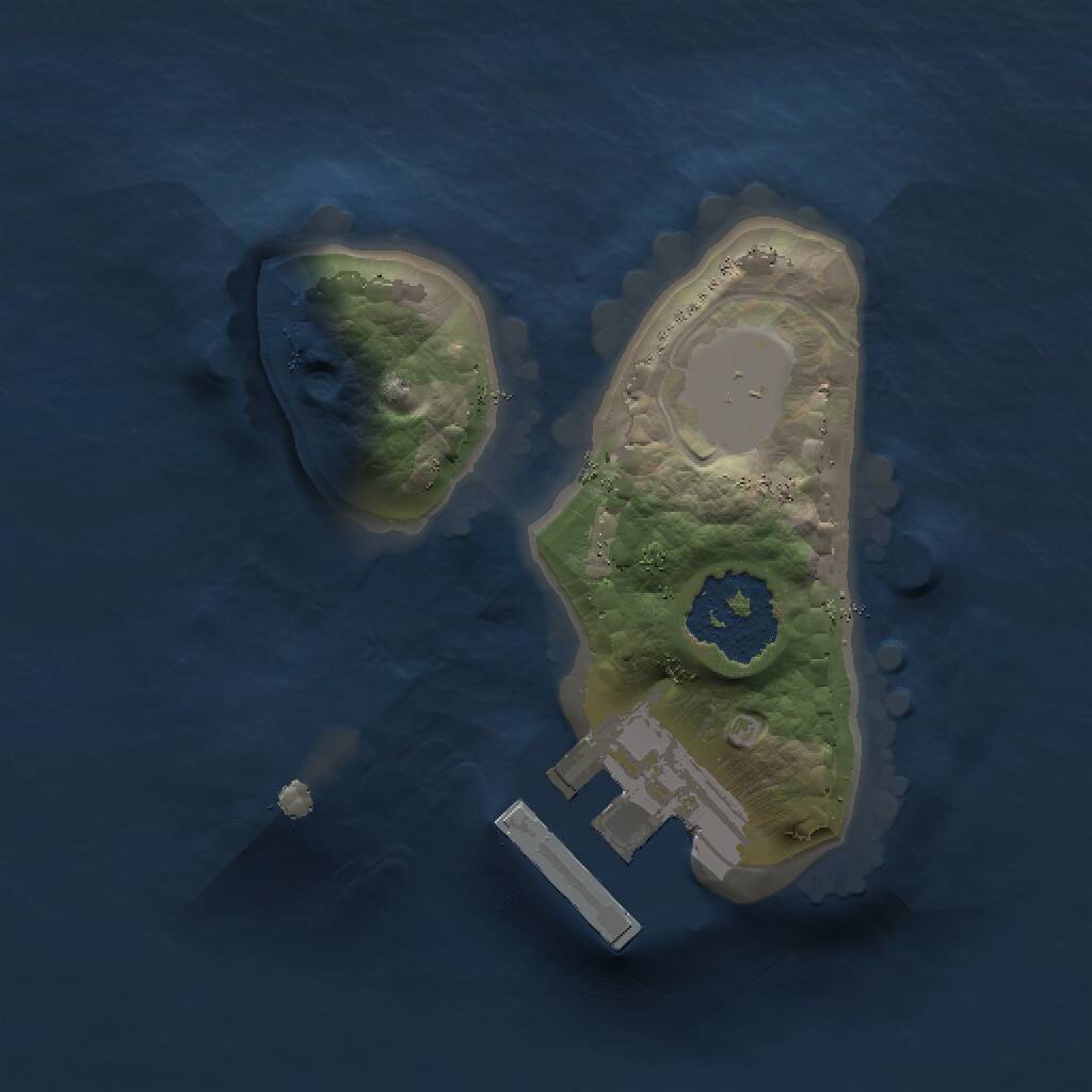 Rust Map: Procedural Map, Size: 1234, Seed: 475347, 2 Monuments