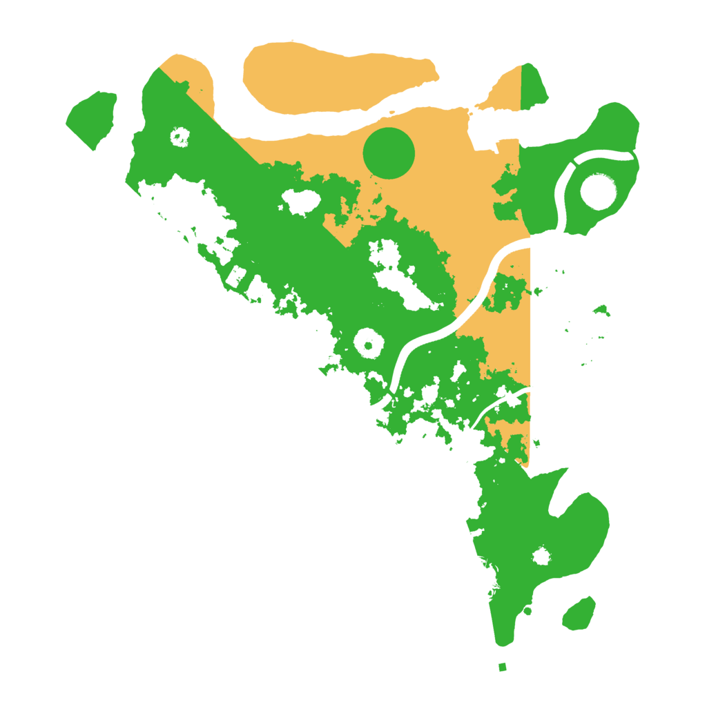 Biome Rust Map: Procedural Map, Size: 3600, Seed: 81347