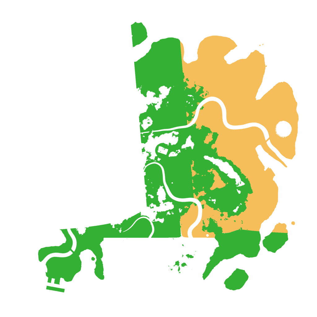 Biome Rust Map: Procedural Map, Size: 3500, Seed: 546567678