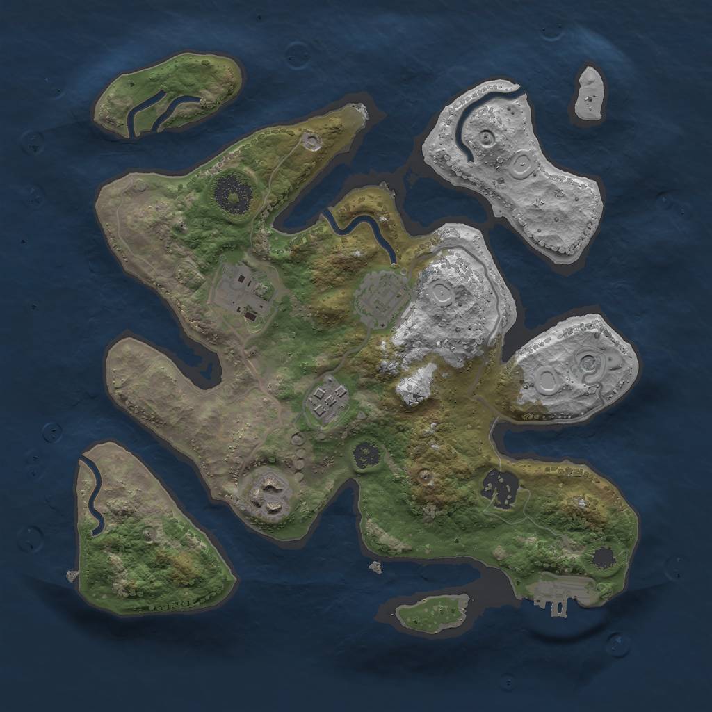 Rust Map: Procedural Map, Size: 2800, Seed: 18184, 15 Monuments