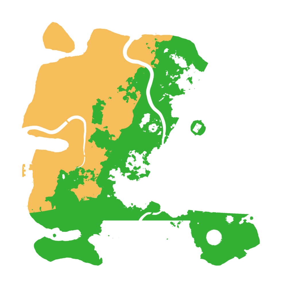 Biome Rust Map: Procedural Map, Size: 3500, Seed: 28039041