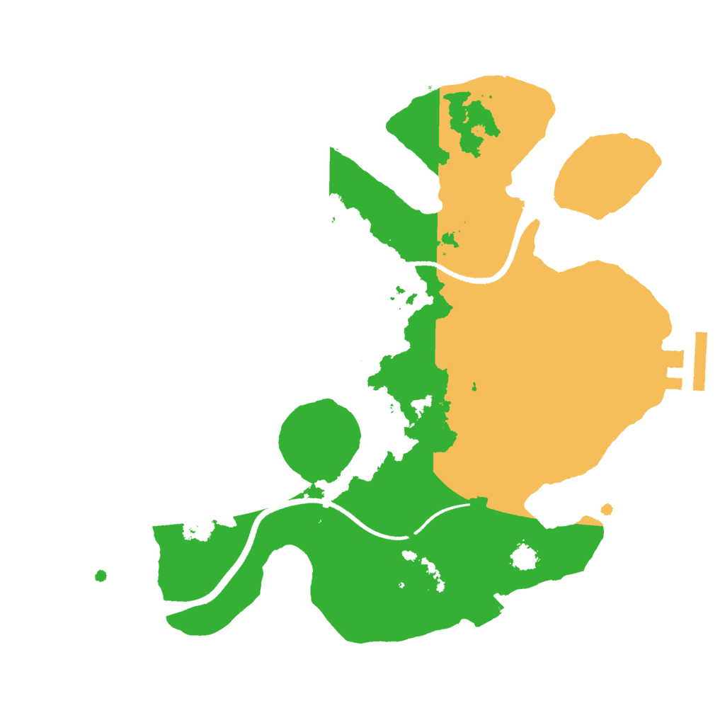 Biome Rust Map: Procedural Map, Size: 2500, Seed: 991210954