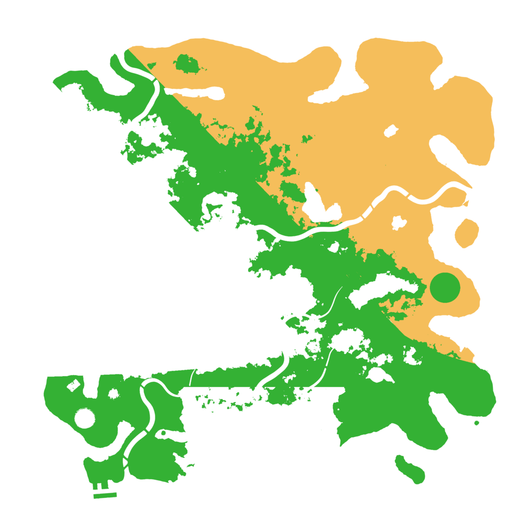 Biome Rust Map: Procedural Map, Size: 4500, Seed: 1131931885