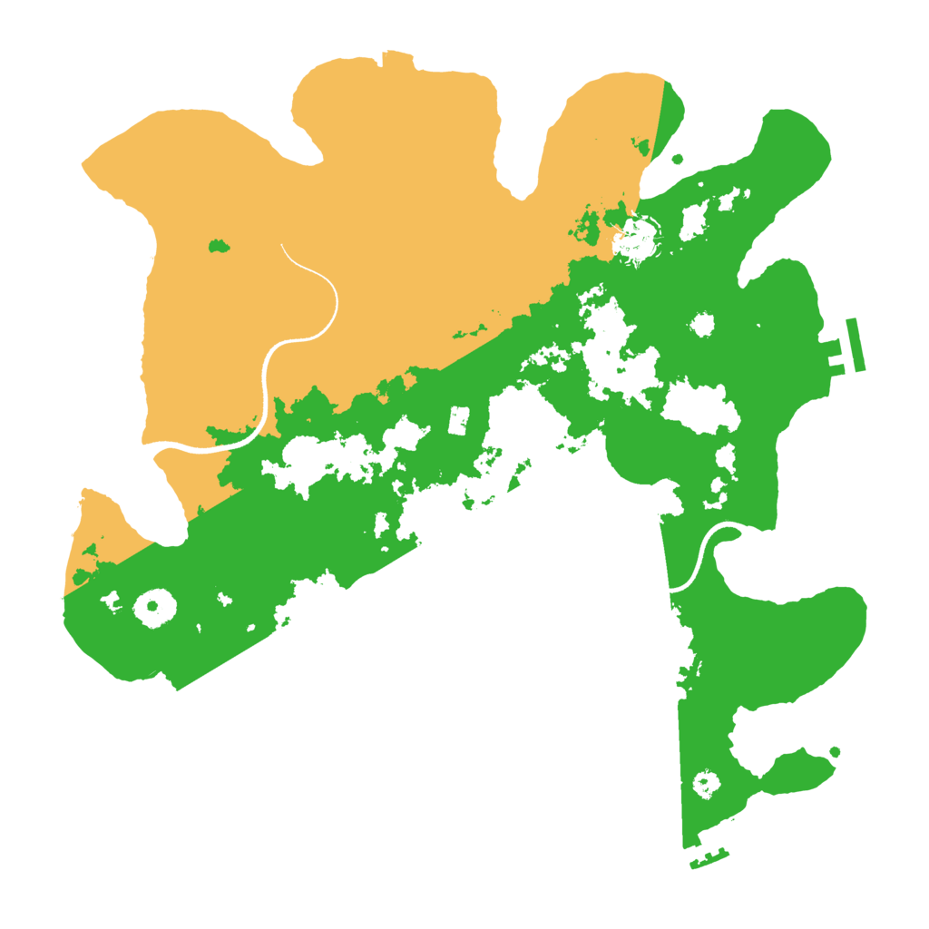 Biome Rust Map: Procedural Map, Size: 3500, Seed: 12323845