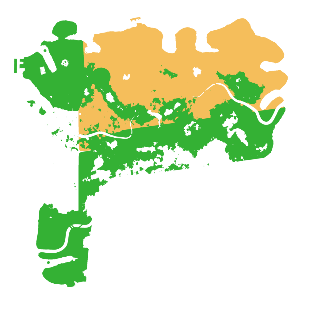 Biome Rust Map: Procedural Map, Size: 4500, Seed: 41675135