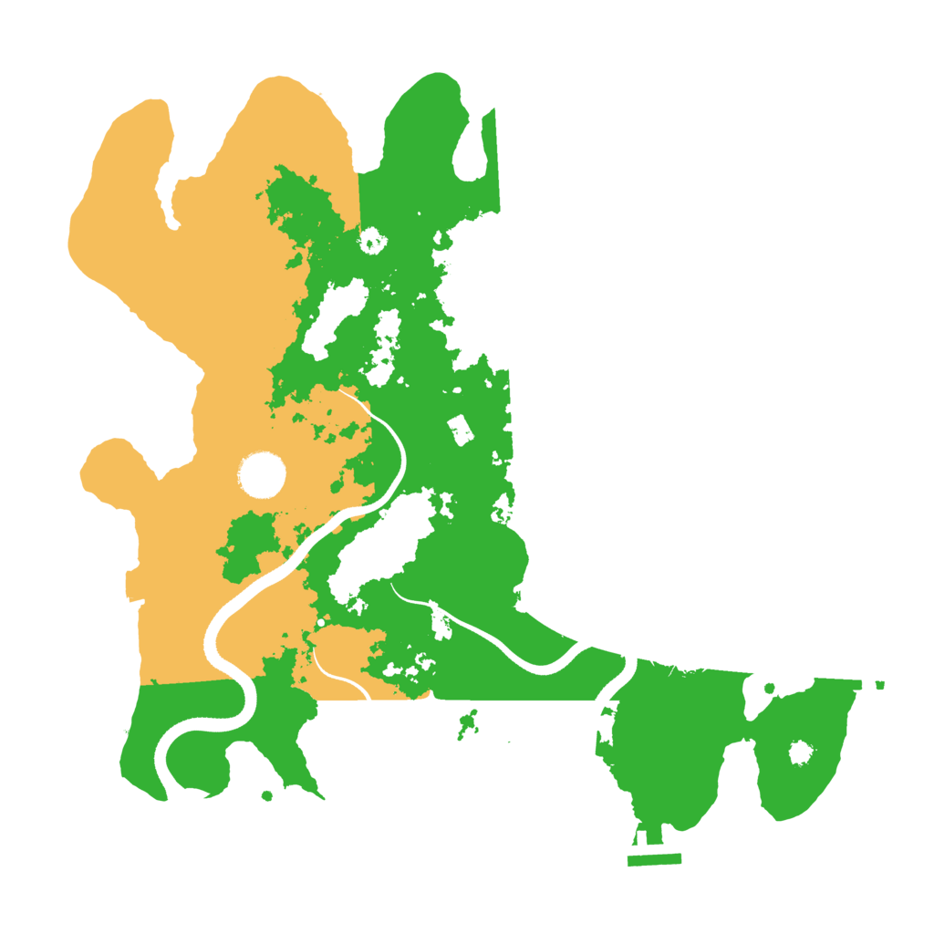 Biome Rust Map: Procedural Map, Size: 3500, Seed: 12351