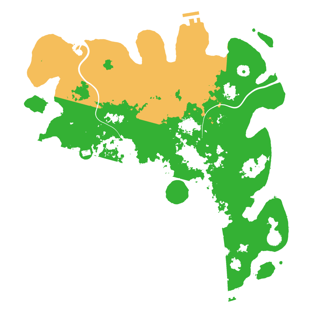 Biome Rust Map: Procedural Map, Size: 3800, Seed: 225