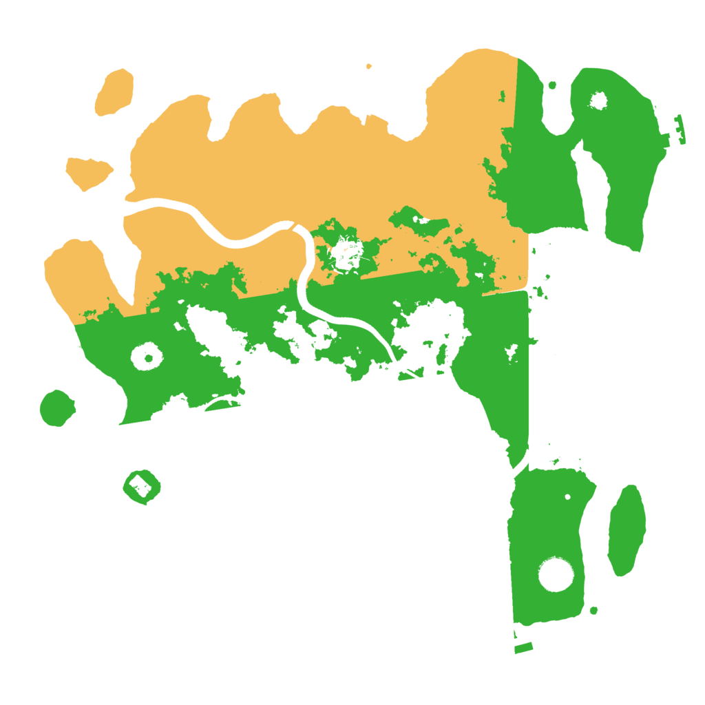 Biome Rust Map: Procedural Map, Size: 3600, Seed: 45225768