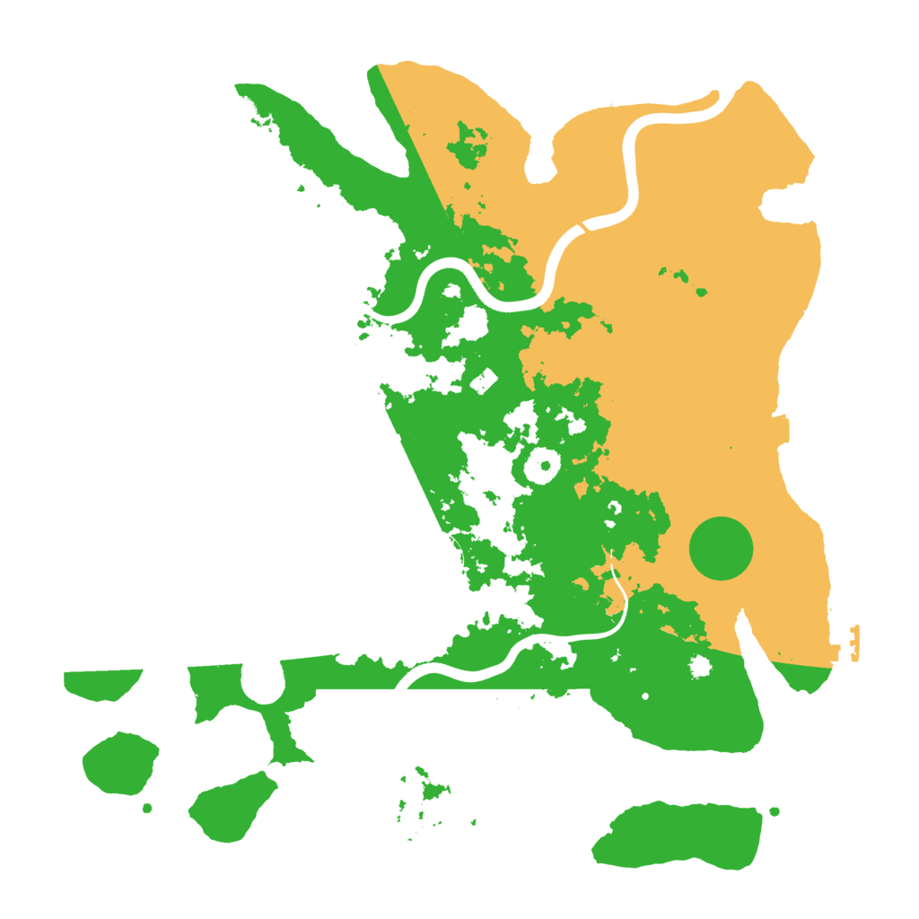 Biome Rust Map: Procedural Map, Size: 3800, Seed: 12108