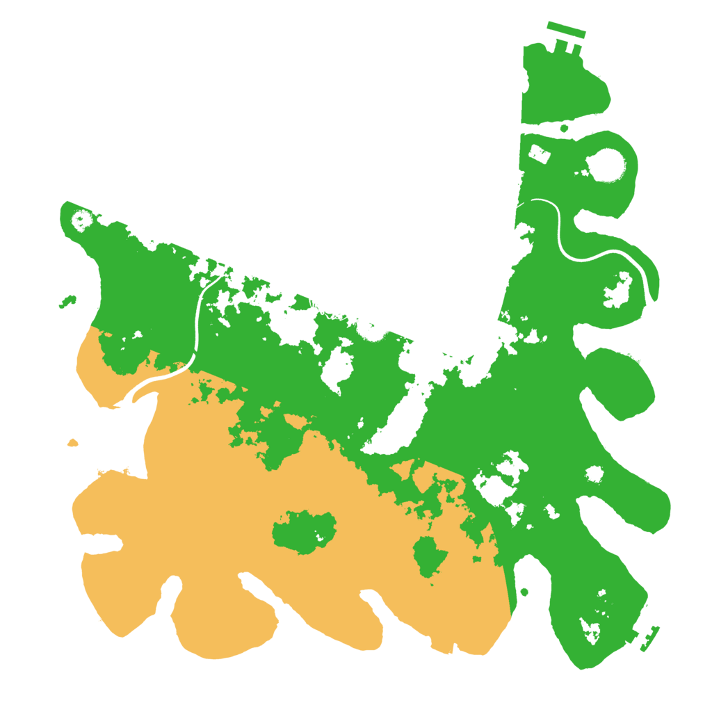 Biome Rust Map: Procedural Map, Size: 3700, Seed: 42108