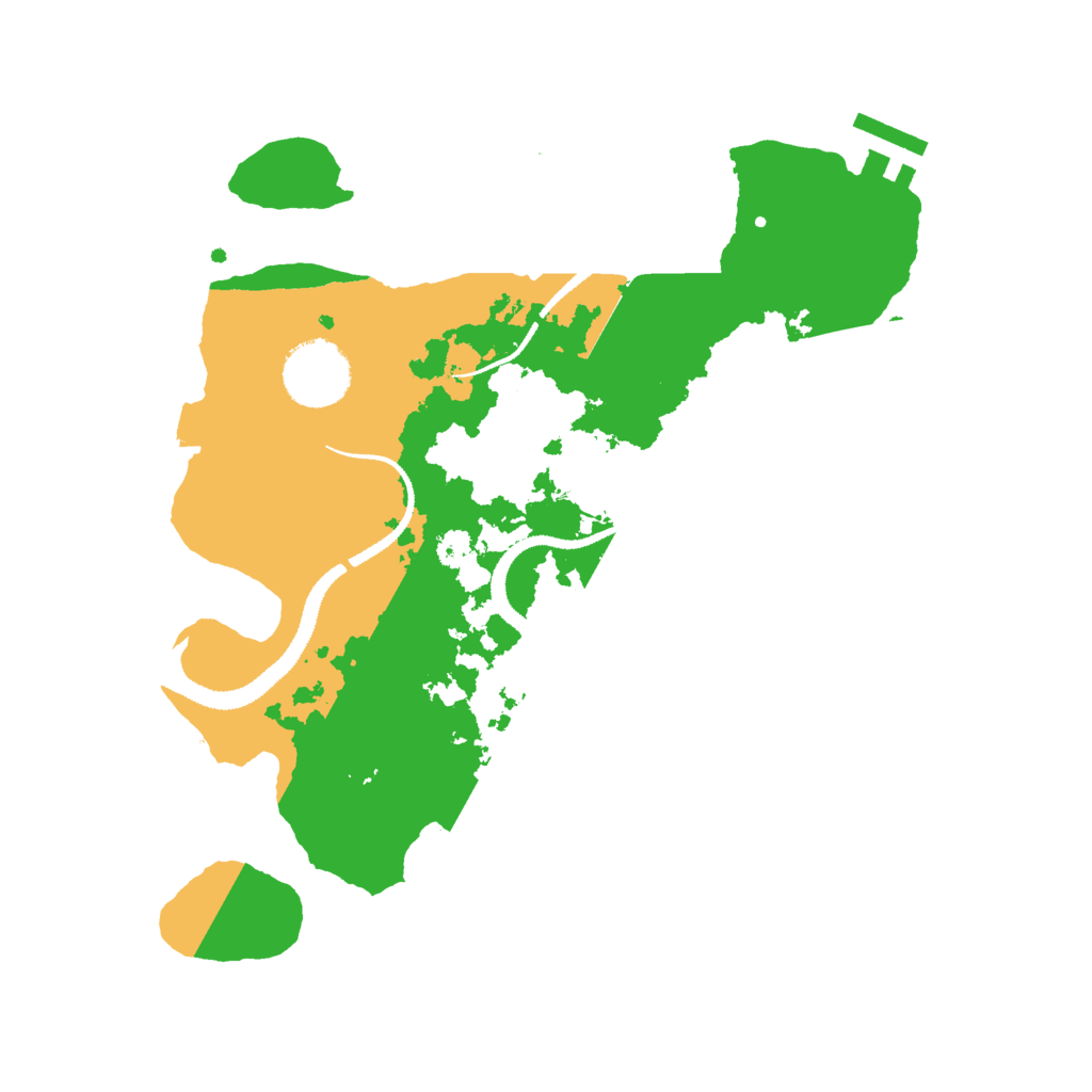 Biome Rust Map: Procedural Map, Size: 2900, Seed: 32108