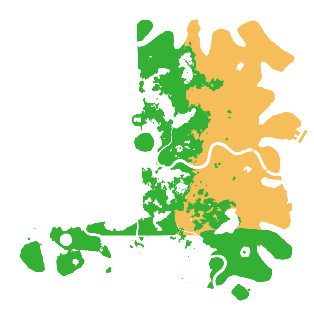 Biome Rust Map: Procedural Map, Size: 4500, Seed: 799404081