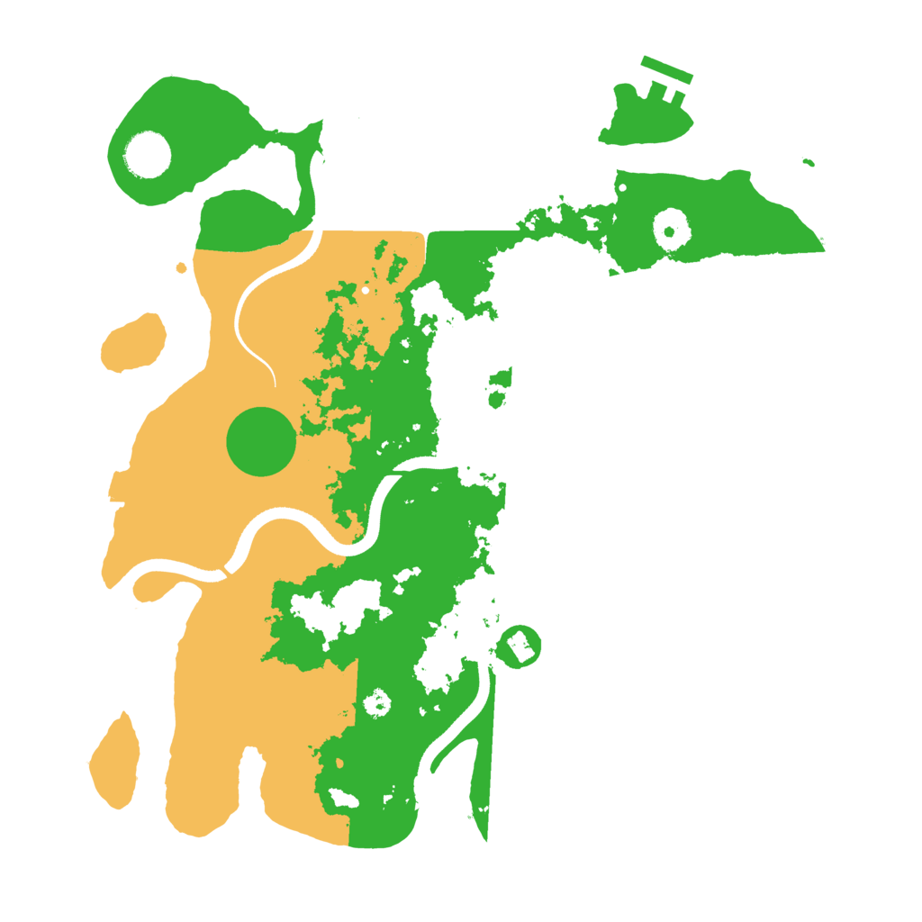 Biome Rust Map: Procedural Map, Size: 3500, Seed: 232