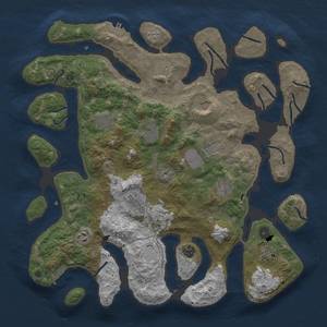 Thumbnail Rust Map: Procedural Map, Size: 4250, Seed: 2100711605, 22 Monuments