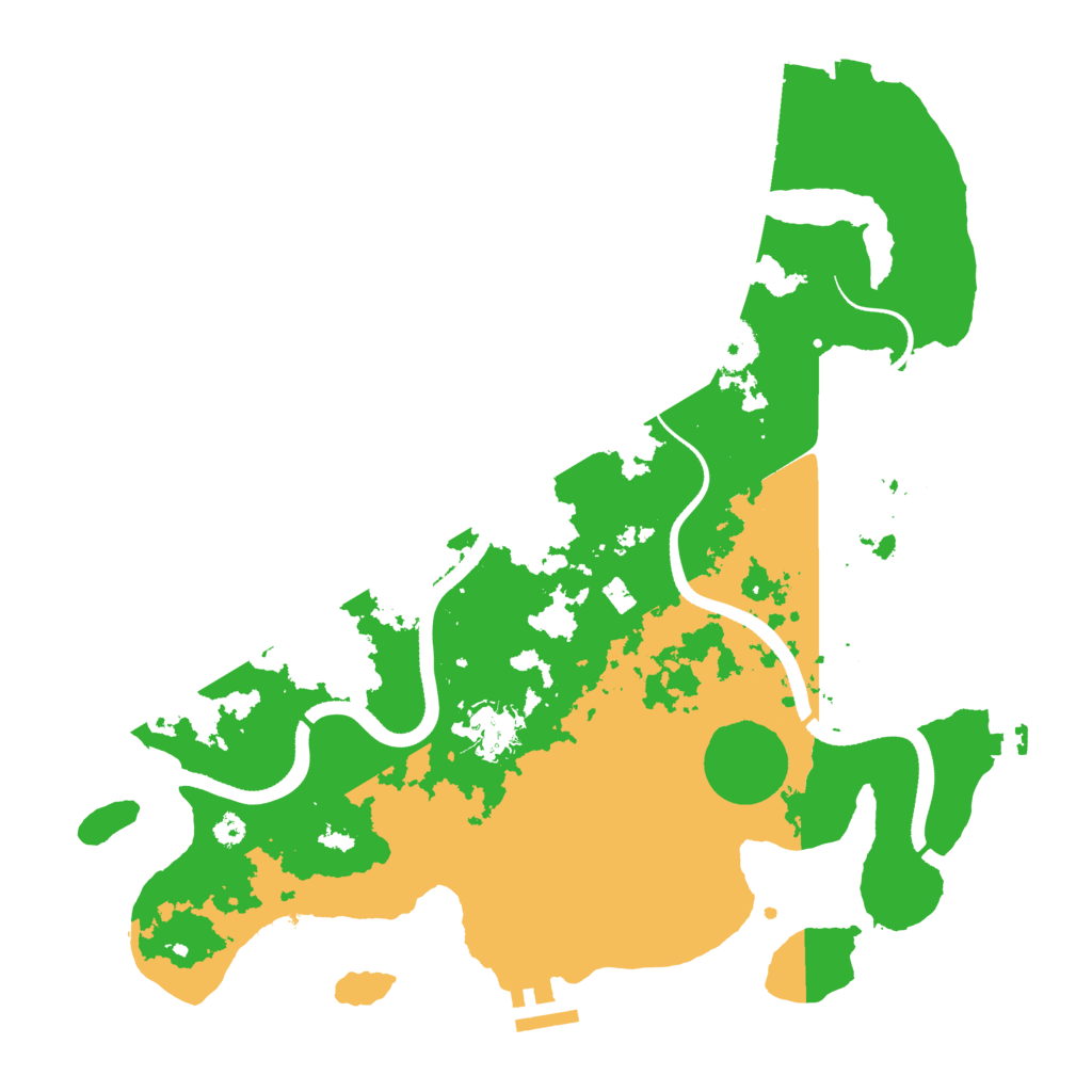 Biome Rust Map: Procedural Map, Size: 3500, Seed: 767046821