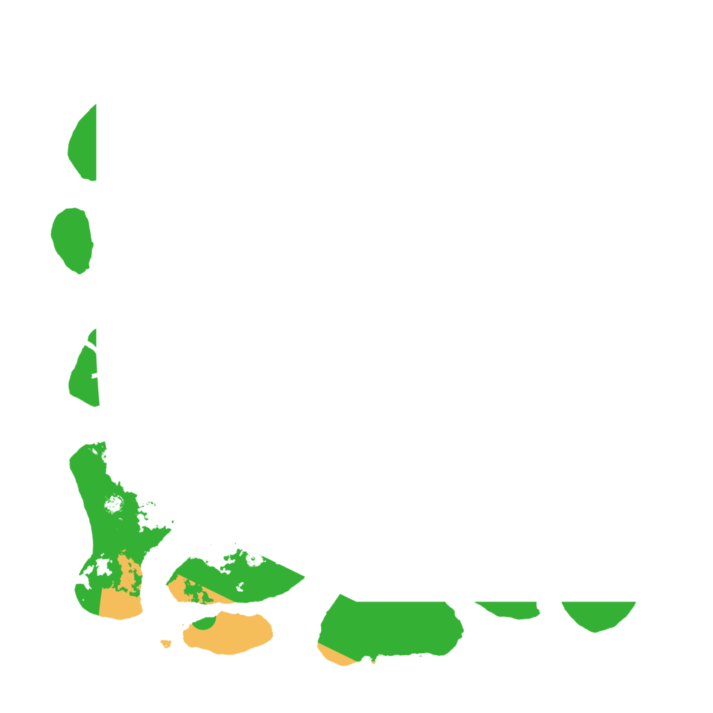 Biome Rust Map: Procedural Map, Size: 3600, Seed: 395135747