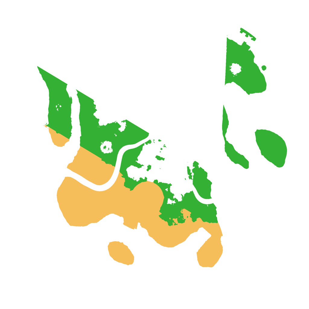 Biome Rust Map: Procedural Map, Size: 2500, Seed: 12354426