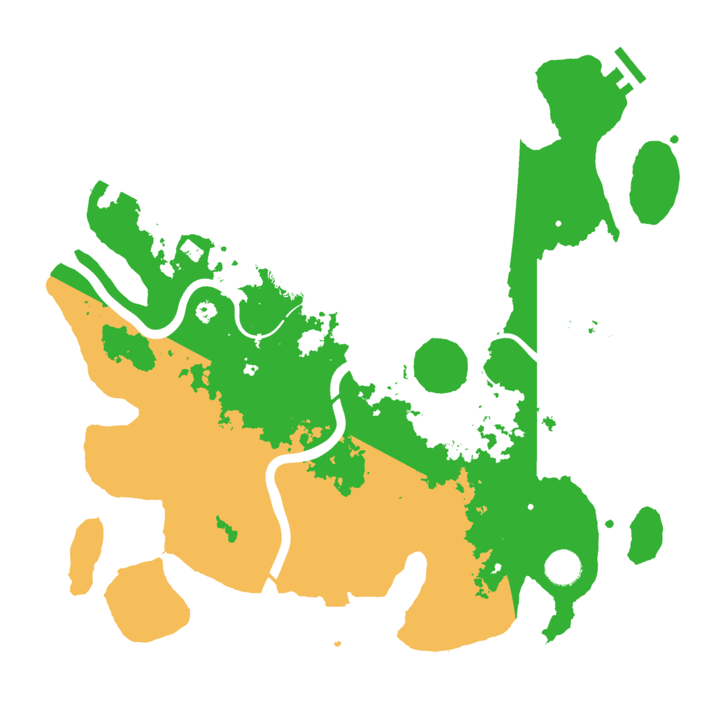 Biome Rust Map: Procedural Map, Size: 3500, Seed: 4325345