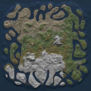 Thumbnail Rust Map: Procedural Map, Size: 6000, Seed: 3700, 22 Monuments