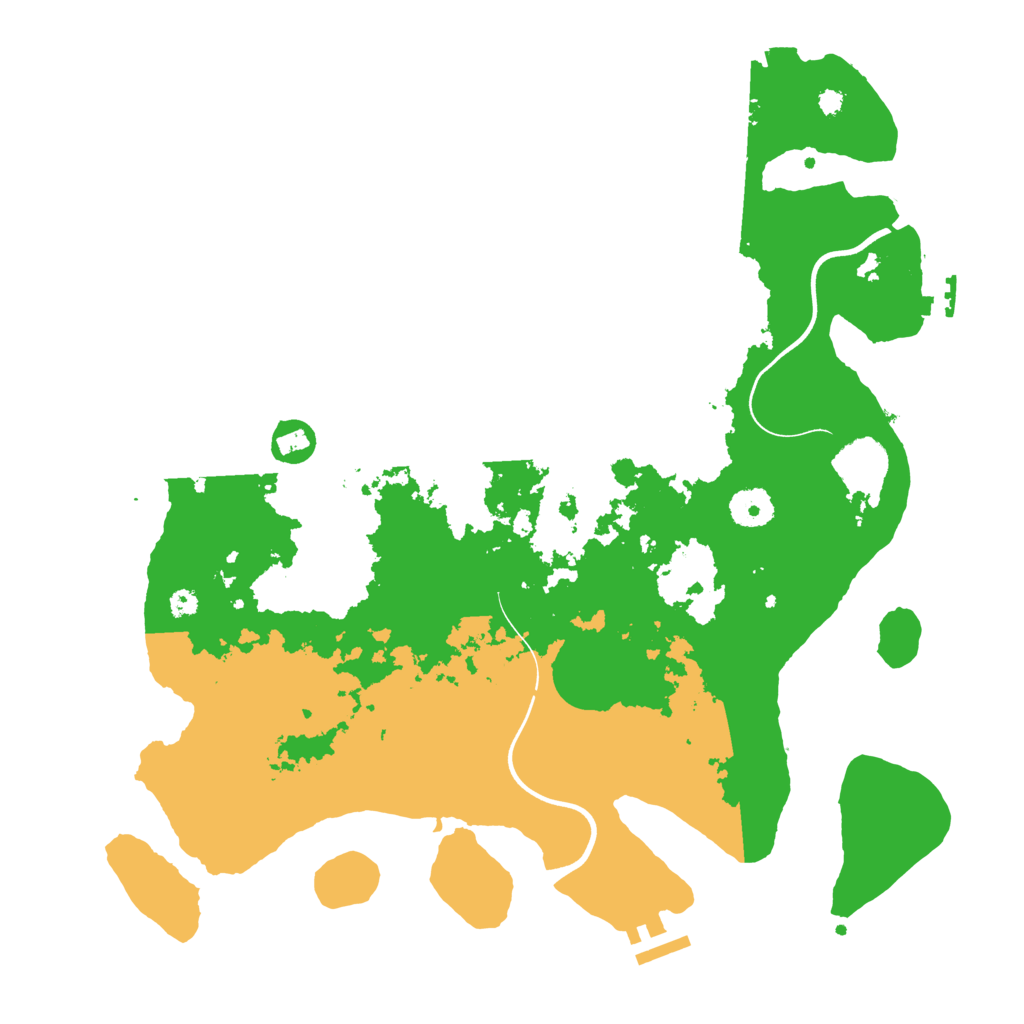 Biome Rust Map: Procedural Map, Size: 3700, Seed: 2135796519