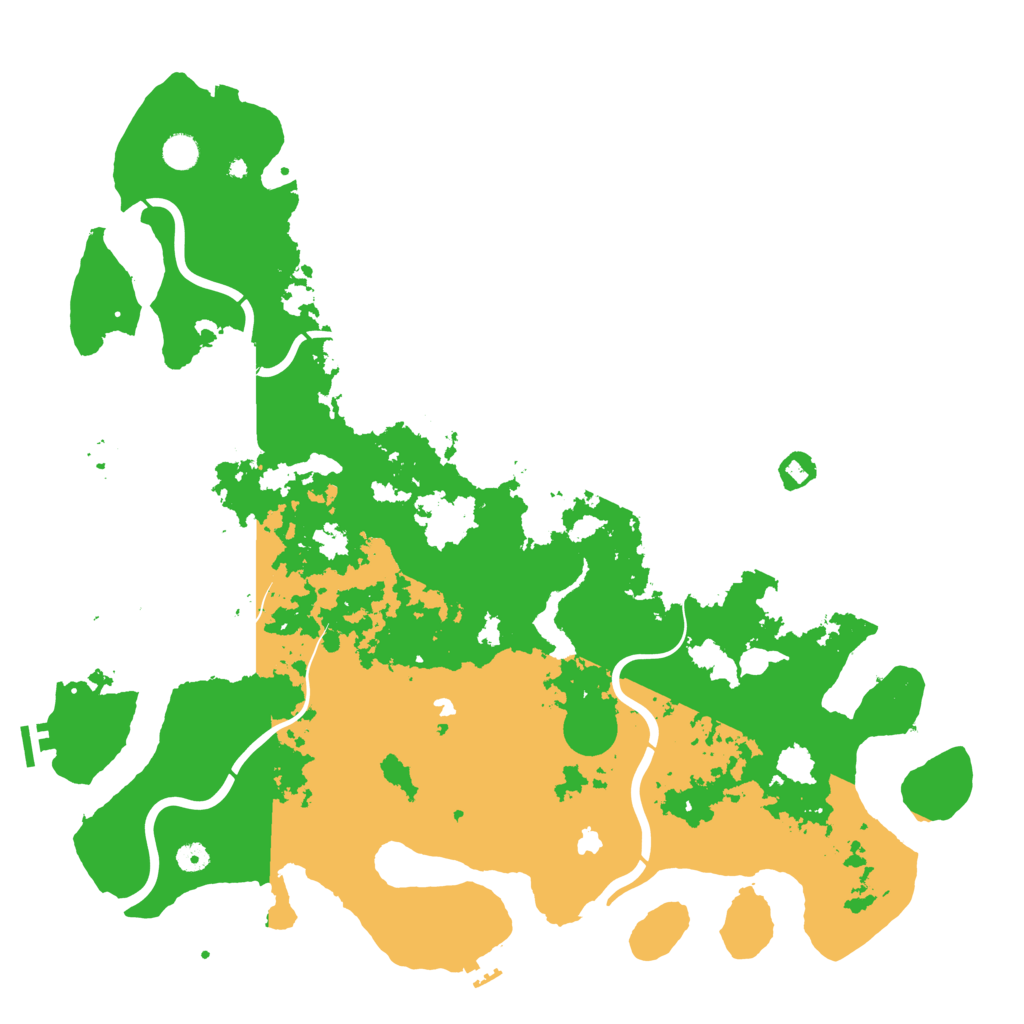 Biome Rust Map: Procedural Map, Size: 5000, Seed: 7293100