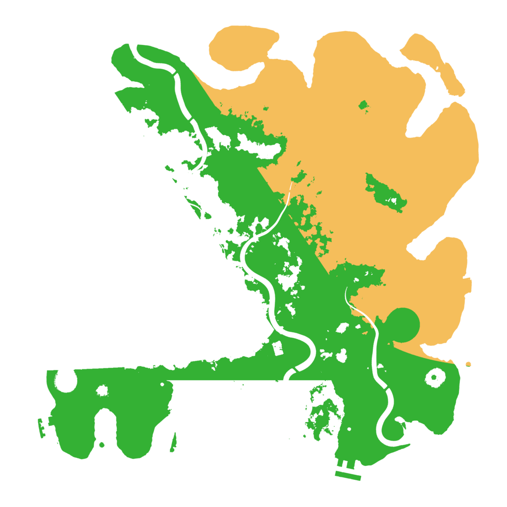 Biome Rust Map: Procedural Map, Size: 3950, Seed: 1939501603