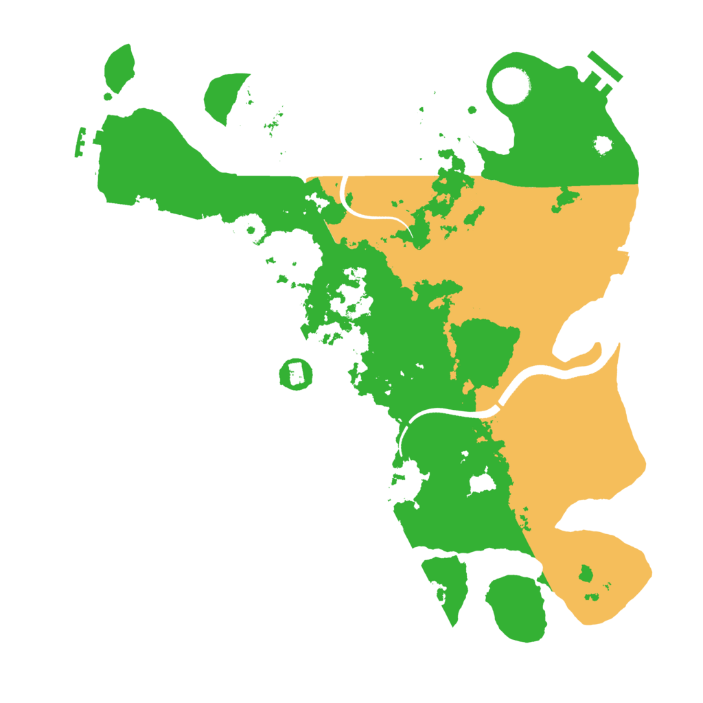 Biome Rust Map: Procedural Map, Size: 3500, Seed: 1300591534