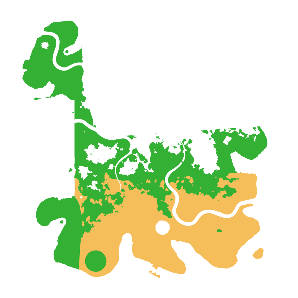 Biome Rust Map: Procedural Map, Size: 3700, Seed: 427382639