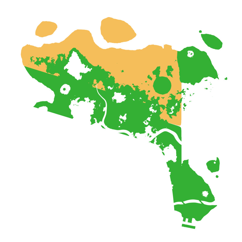Biome Rust Map: Procedural Map, Size: 3600, Seed: 235128181