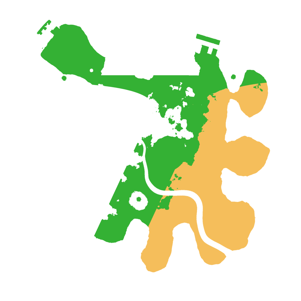 Biome Rust Map: Procedural Map, Size: 2500, Seed: 212321