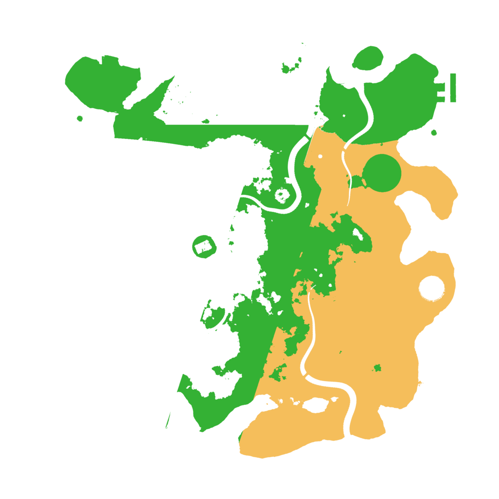 Biome Rust Map: Procedural Map, Size: 3500, Seed: 191120908