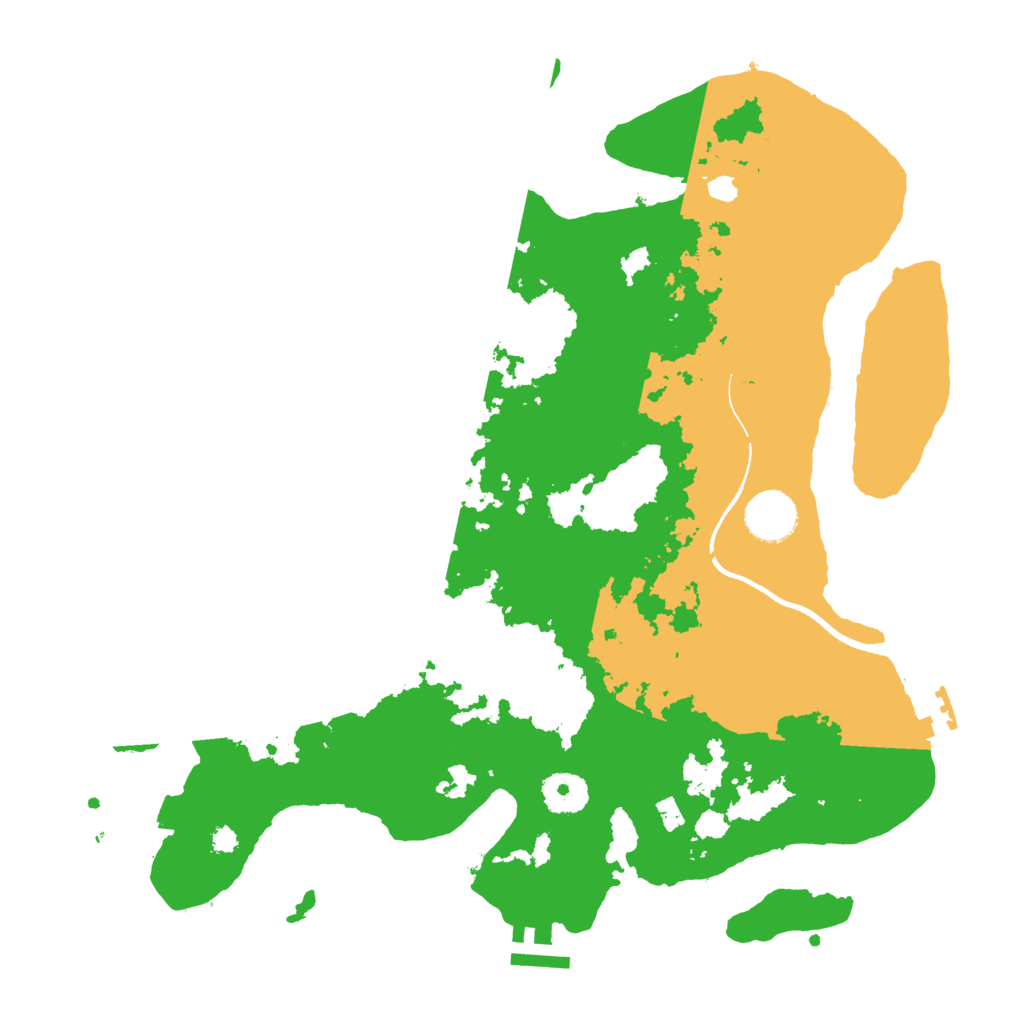 Biome Rust Map: Procedural Map, Size: 3500, Seed: 3323604