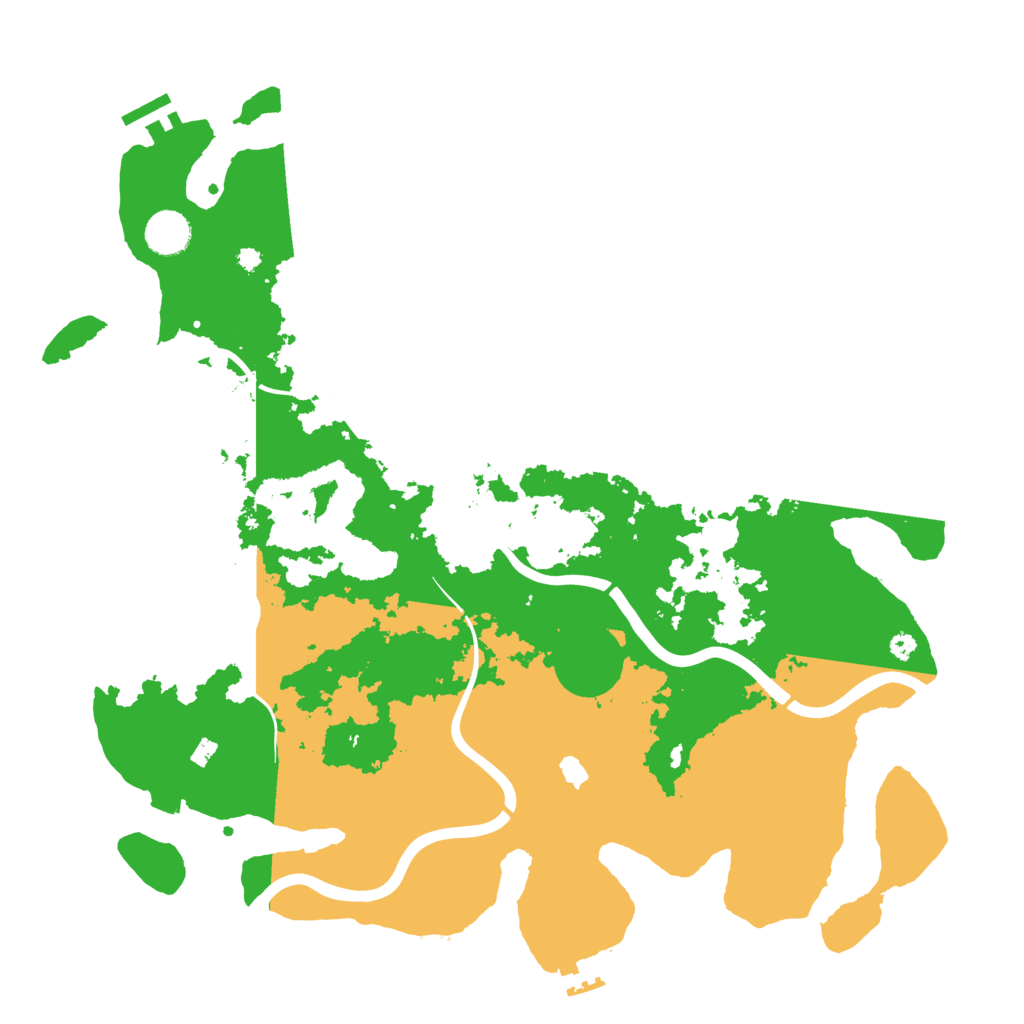 Biome Rust Map: Procedural Map, Size: 4000, Seed: 20410
