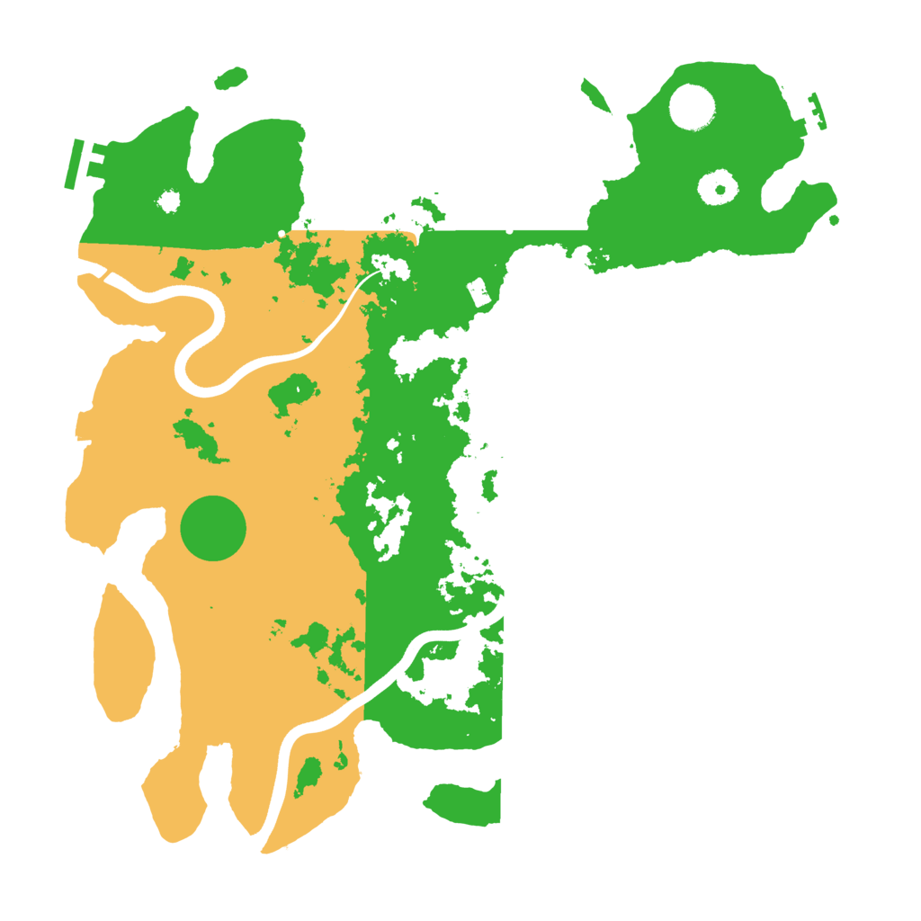Biome Rust Map: Procedural Map, Size: 3700, Seed: 1079442415