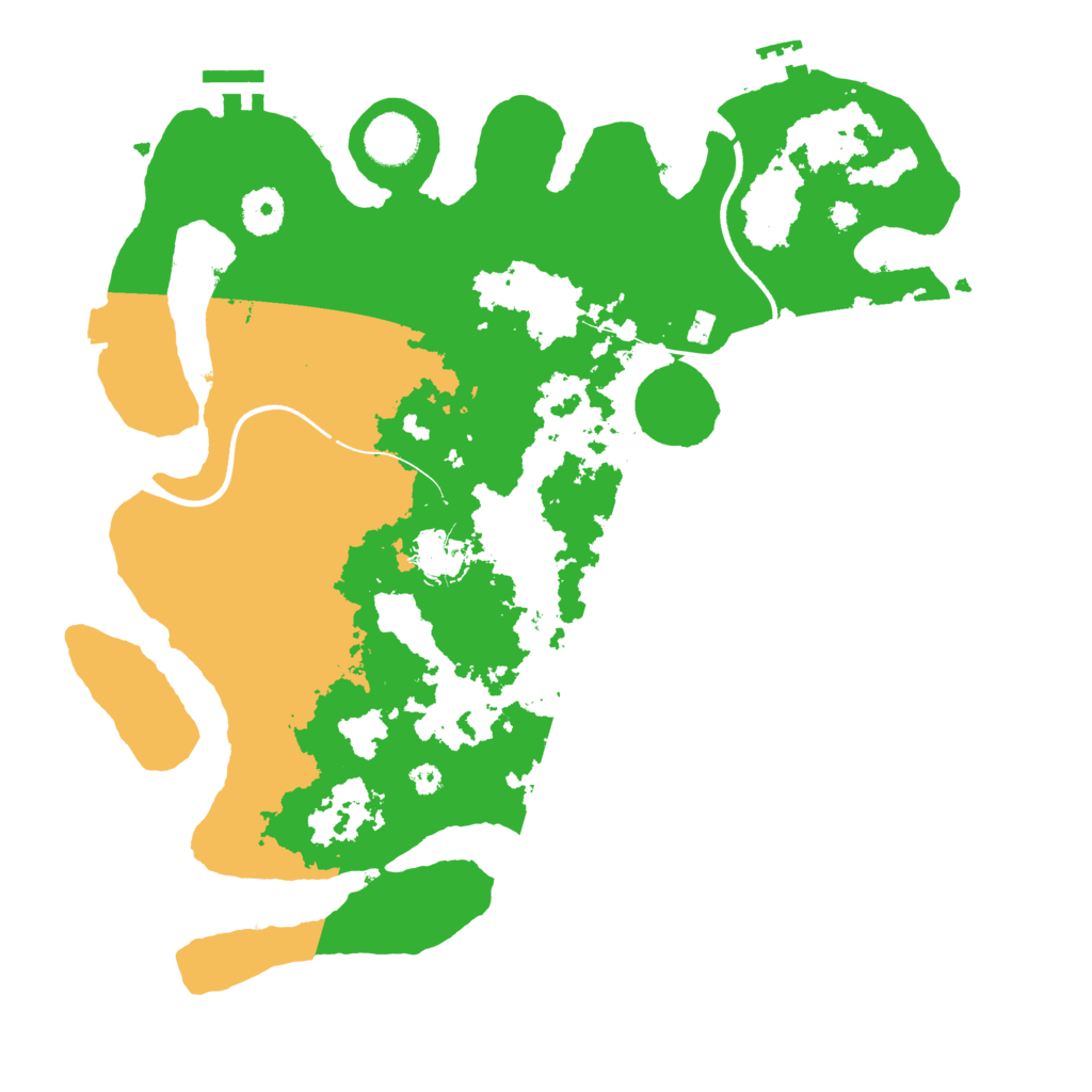Biome Rust Map: Procedural Map, Size: 3600, Seed: 1747