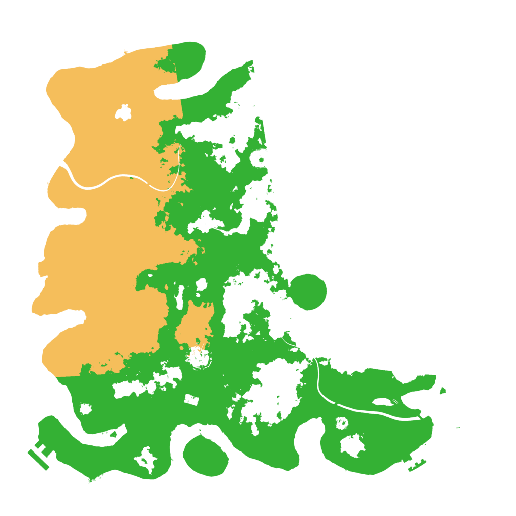 Biome Rust Map: Procedural Map, Size: 4000, Seed: 16610