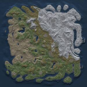 Thumbnail Rust Map: Procedural Map, Size: 5000, Seed: 324234, 17 Monuments