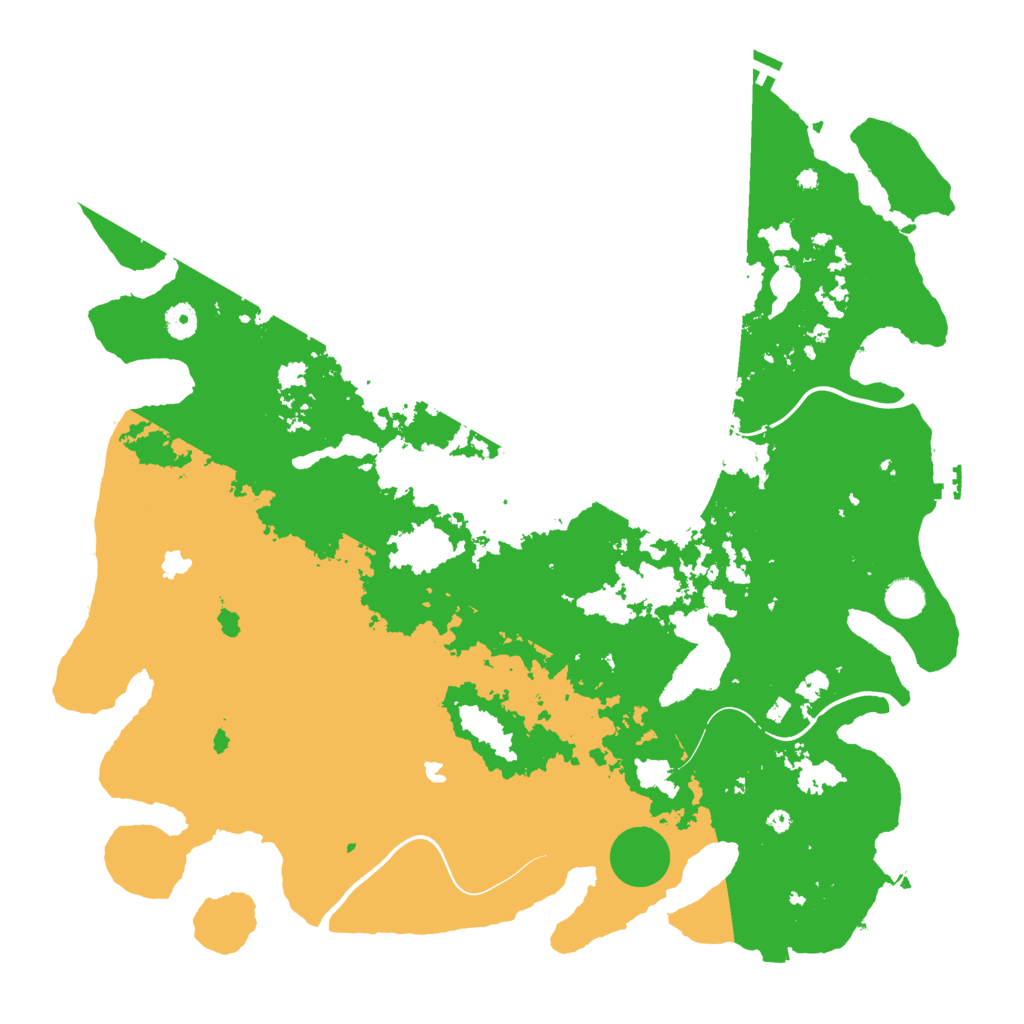 Biome Rust Map: Procedural Map, Size: 4500, Seed: 925425690