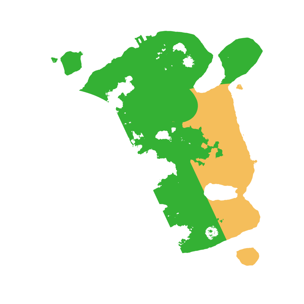 Biome Rust Map: Procedural Map, Size: 2500, Seed: 121