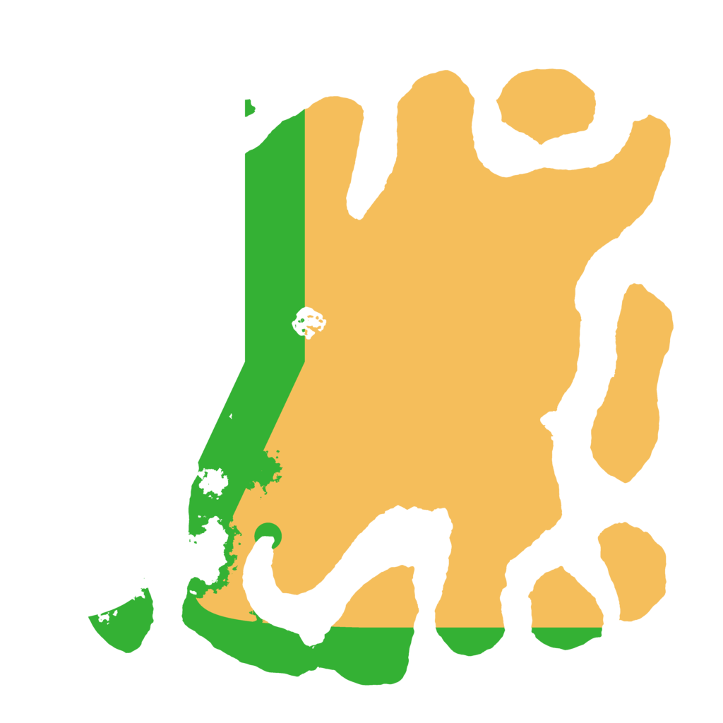 Biome Rust Map: Barren, Size: 3500, Seed: 454855