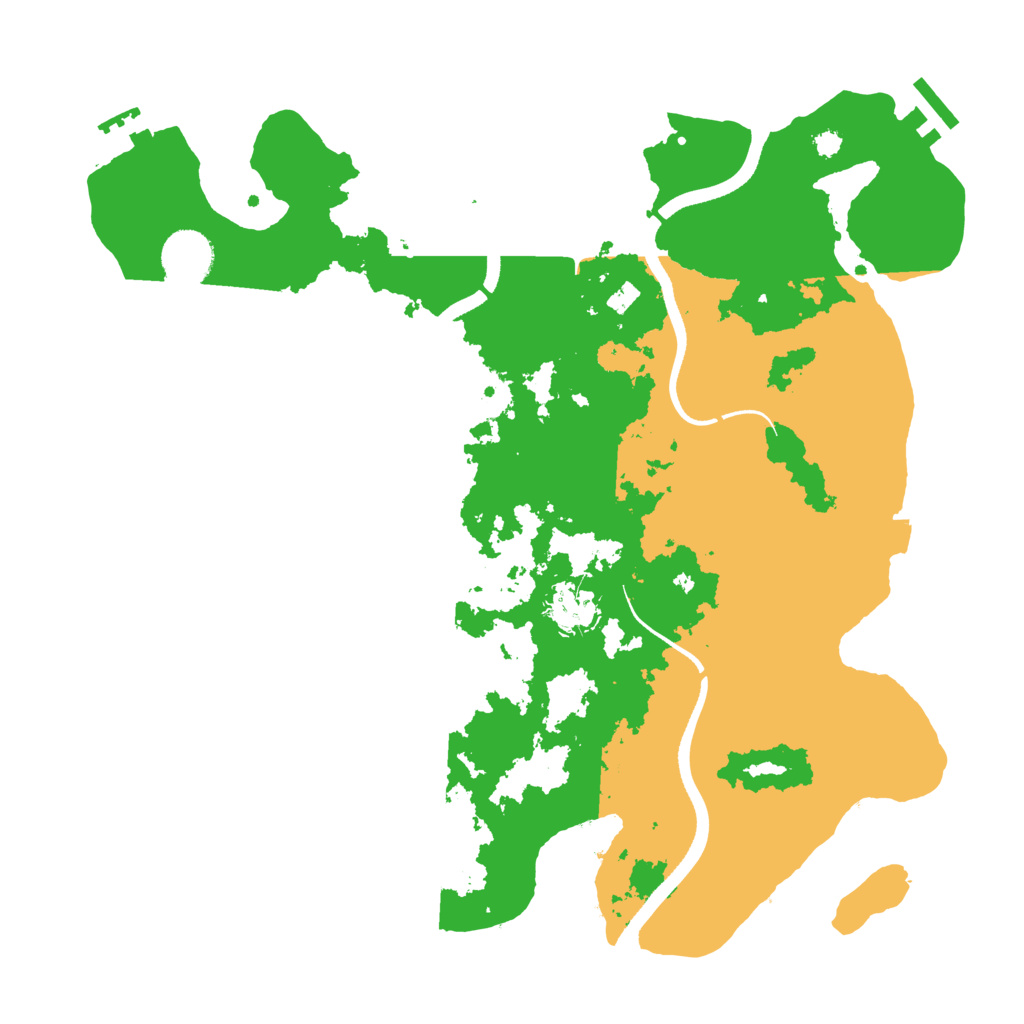 Biome Rust Map: Procedural Map, Size: 3500, Seed: 643219845