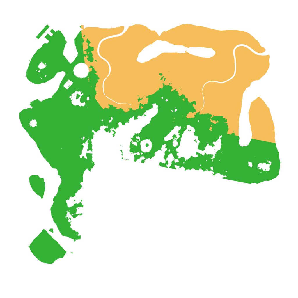 Biome Rust Map: Procedural Map, Size: 3550, Seed: 29764255