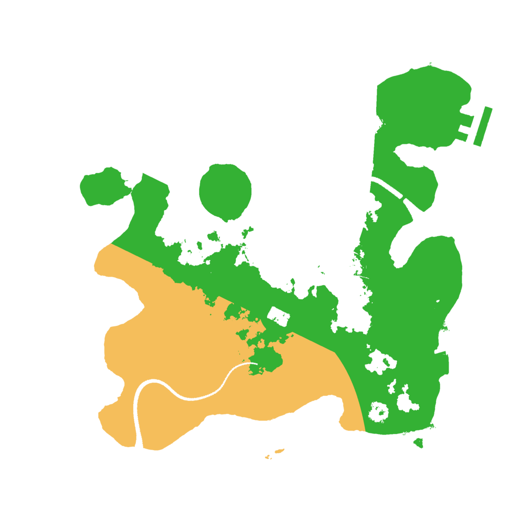 Biome Rust Map: Procedural Map, Size: 2600, Seed: 498619