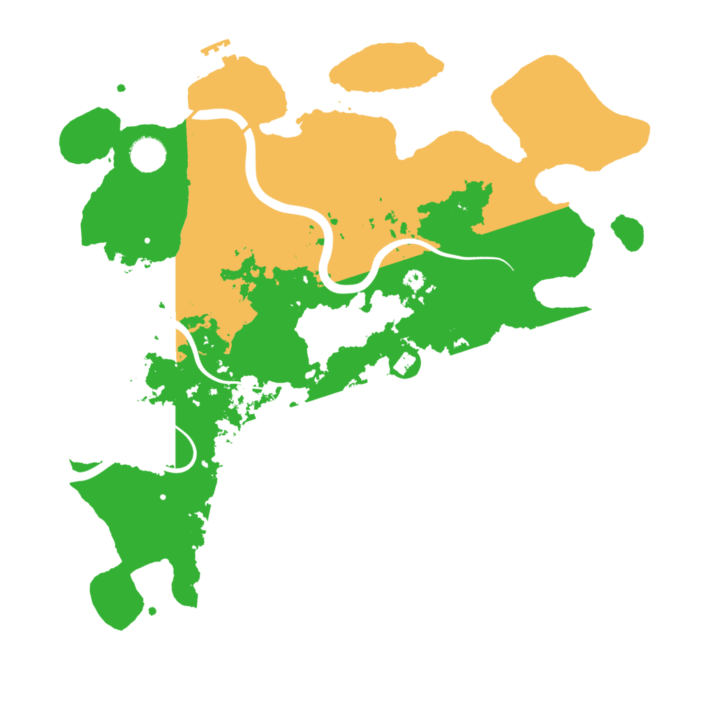 Biome Rust Map: Procedural Map, Size: 3500, Seed: 13871