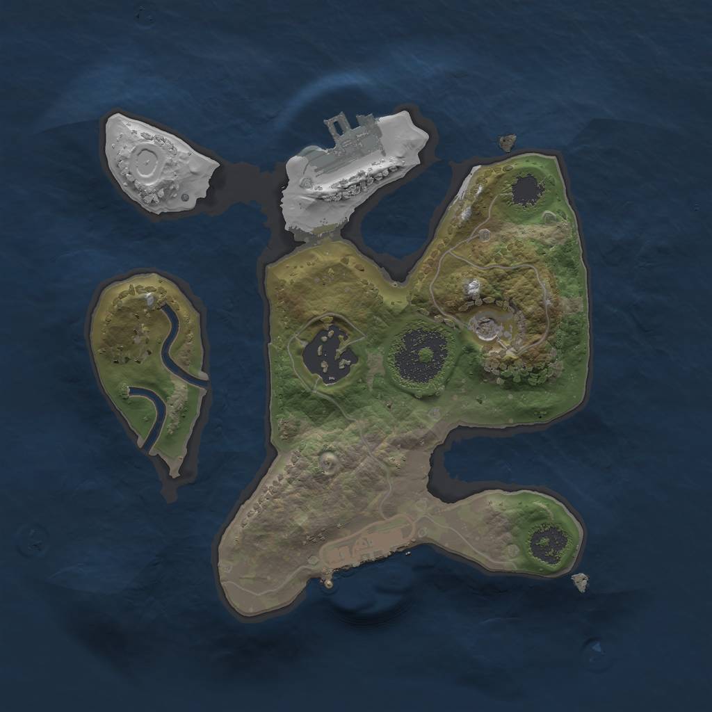 Rust Map: Procedural Map, Size: 2000, Seed: 69421, 11 Monuments